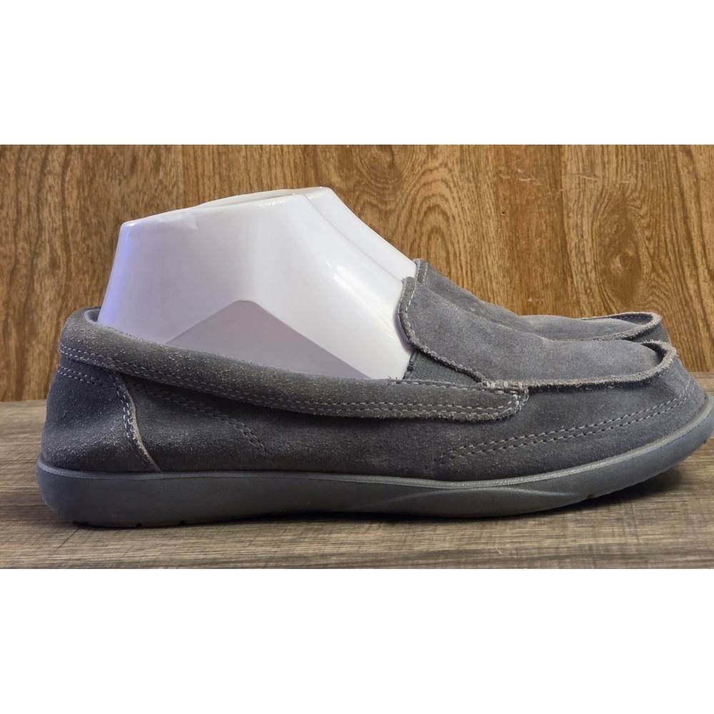 Crocs Walu II Suede Slip-On Loafer Shoes Womens Size 8 Gray